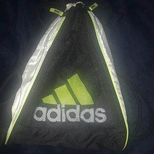 Adidas Drawstring bookbag green & black